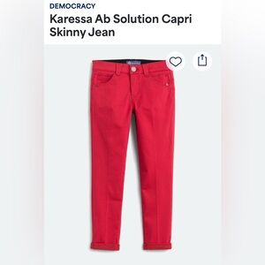 Democracy “Ab”solution 4P Red Jeans Perfect!